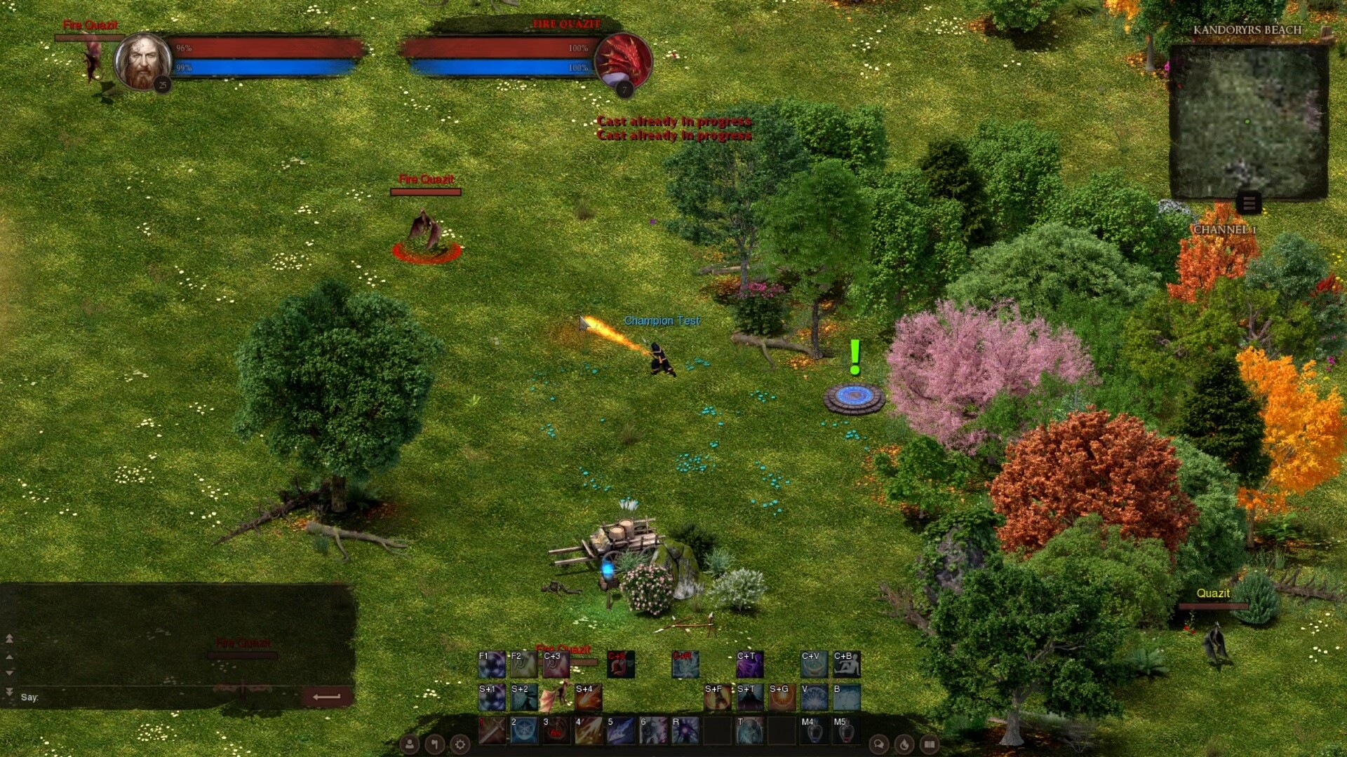 Players fighting in Dreadmyst