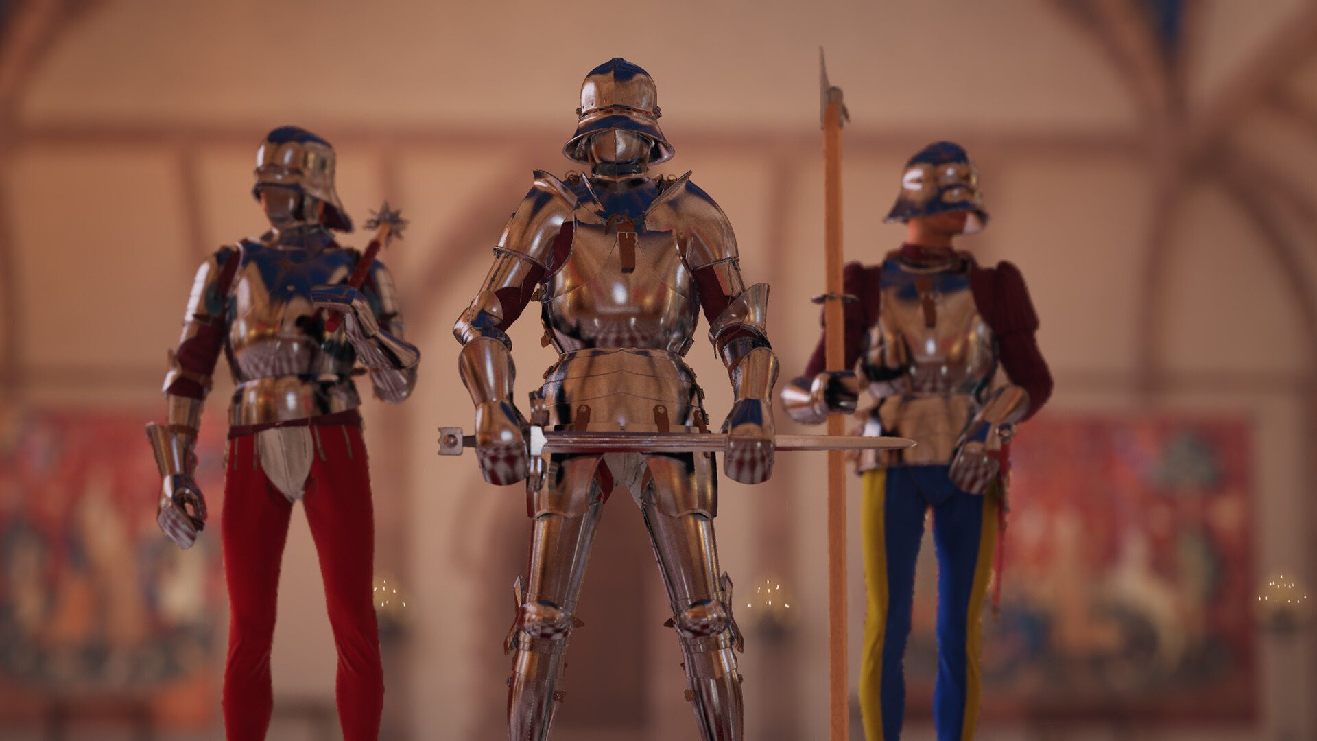 Players in the arena in Half Sword