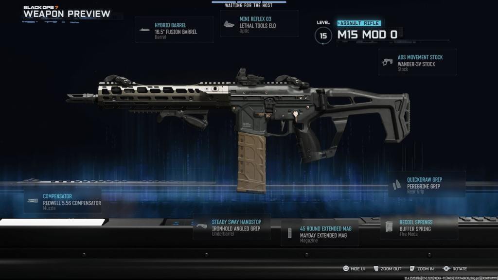 M15 Mod 0 Gunfighter build in BO7 Ranked Play