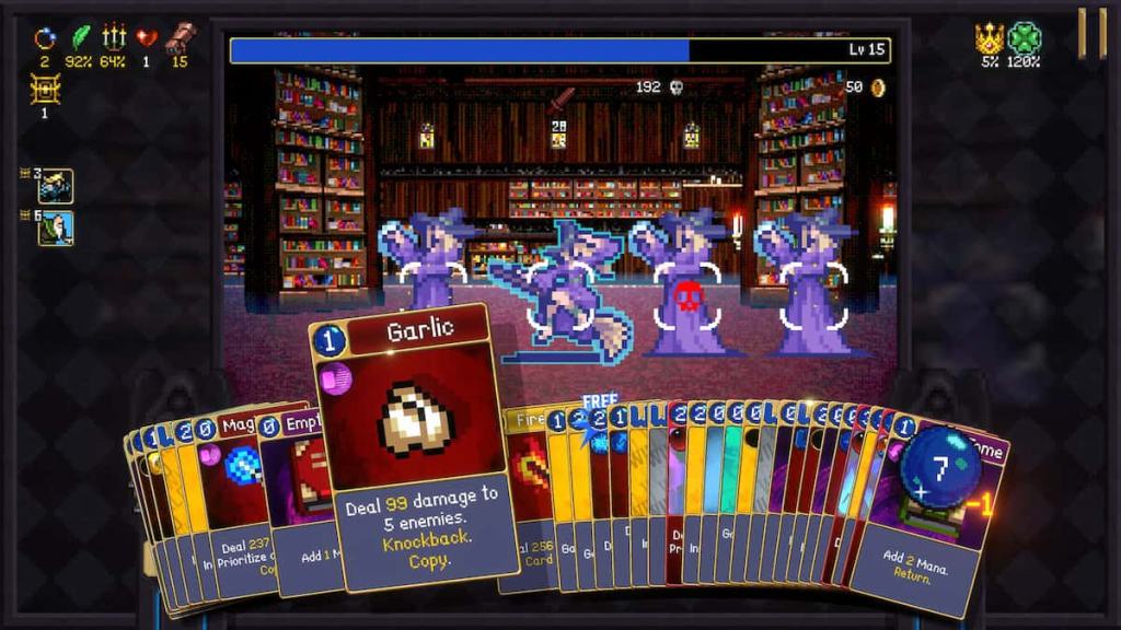 Vampire Crawlers card battling