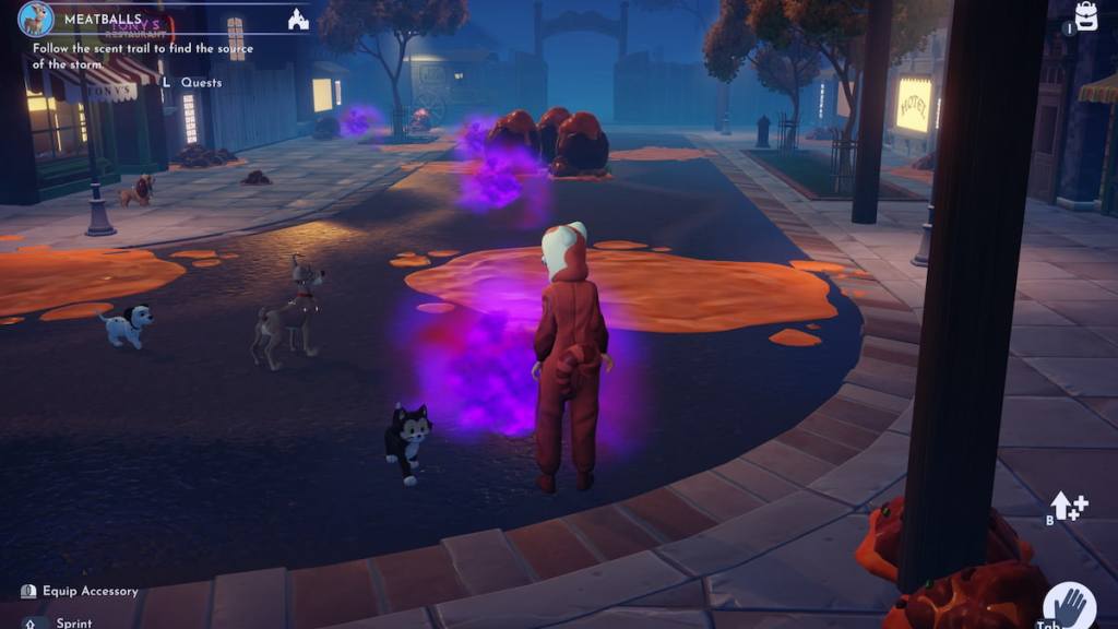 Meatballs scent trail in disney dreamlight valley