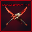 Shadow Monarch sword from Sailor Piece Roblox experience.