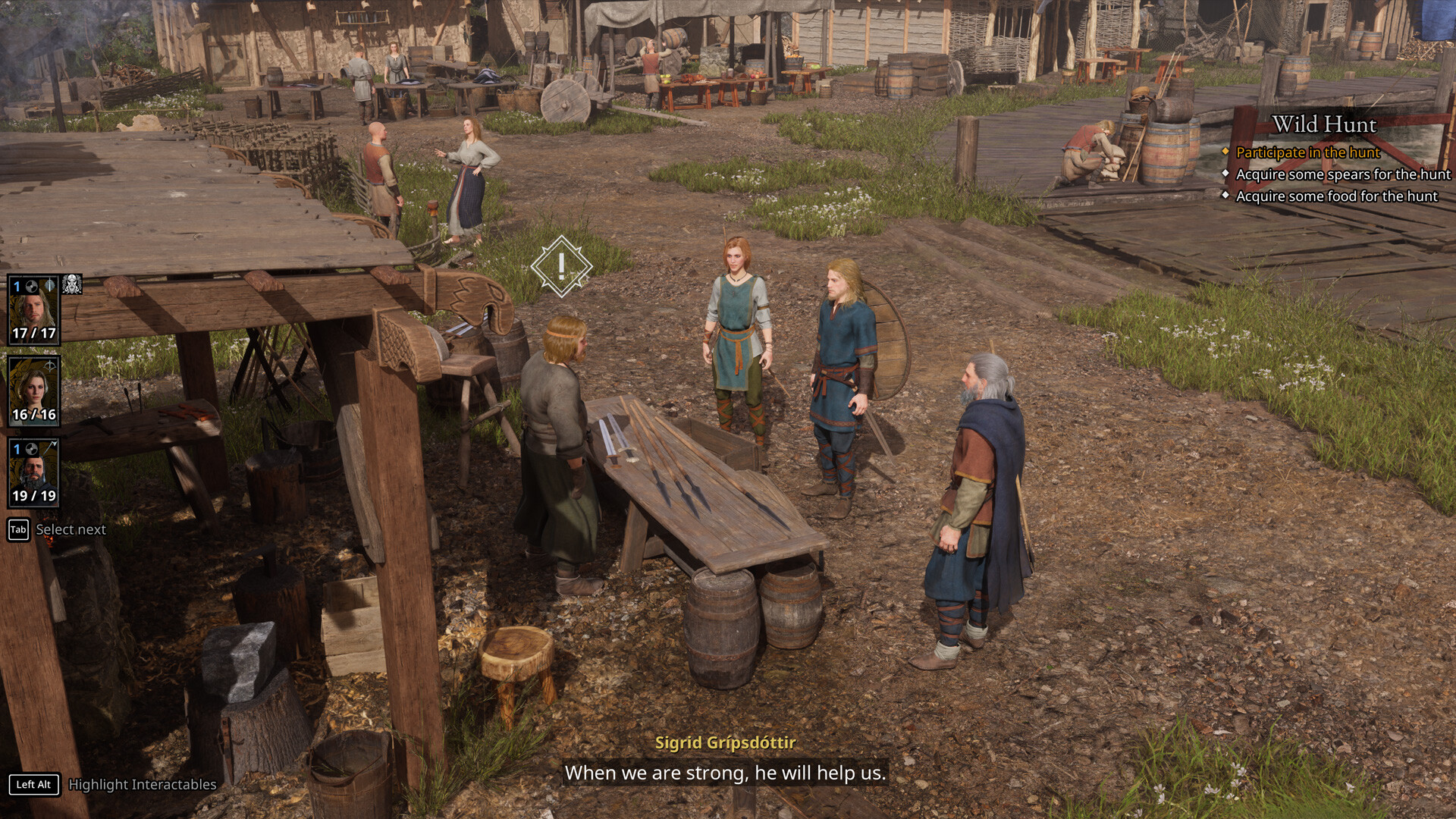 Players interacting with a vendor in NORSE Oath of Blood