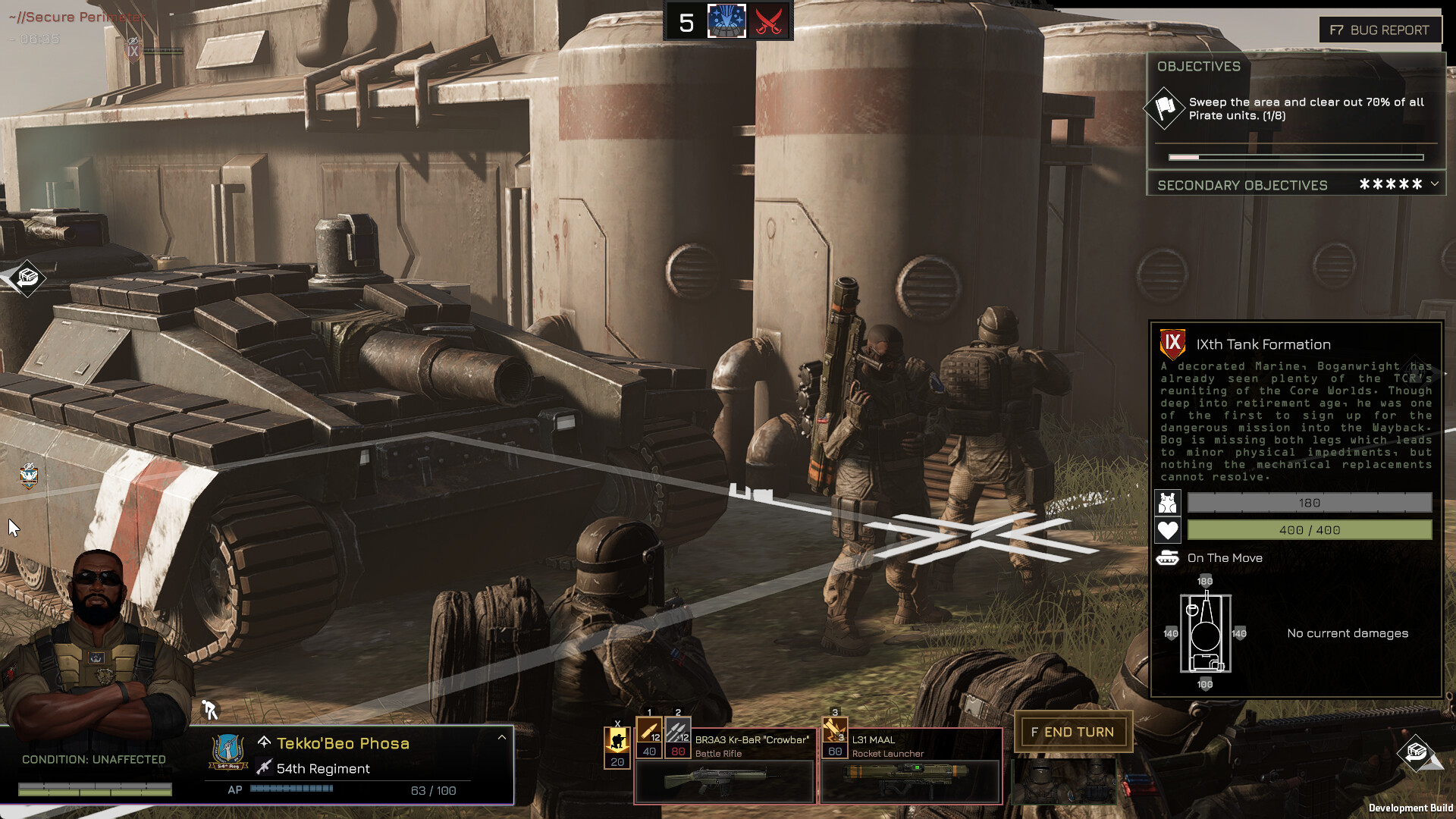 Players fighting in Menace