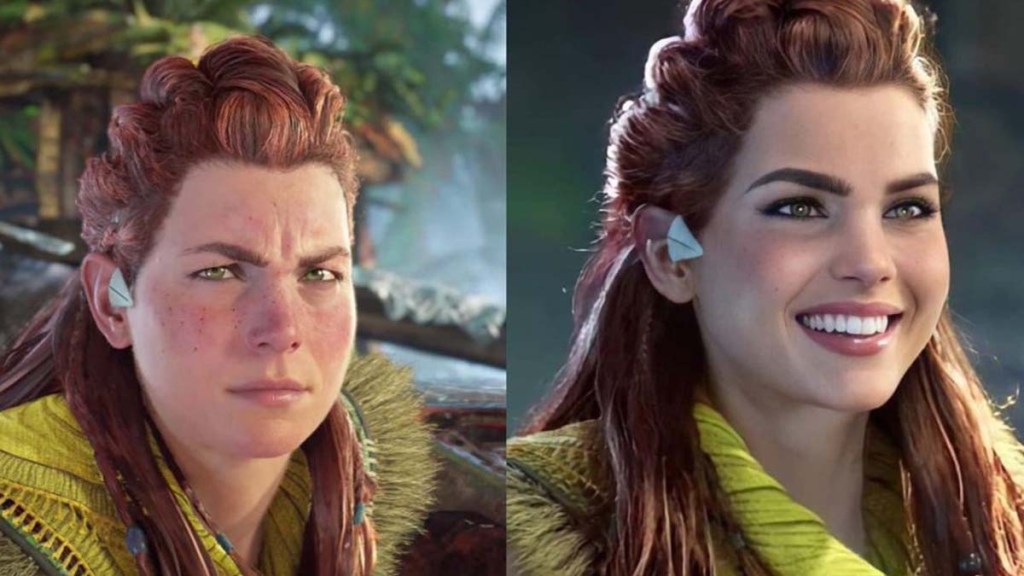 Aloy made to look "hotter" a few years ago to poke fun at players who think all female protagonists need to look the same.