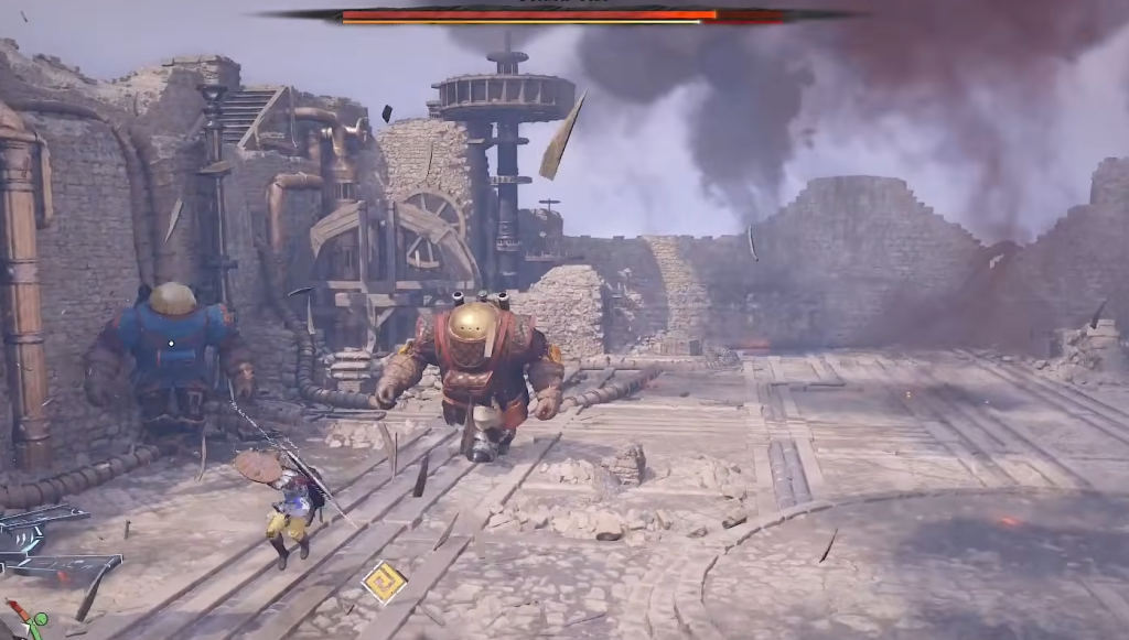 Golden Star Mech in Crimson Desert