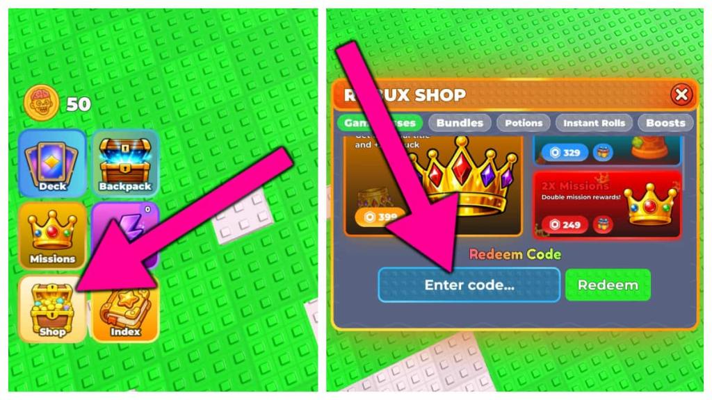 How to redeem Brainrot Card Battles codes.