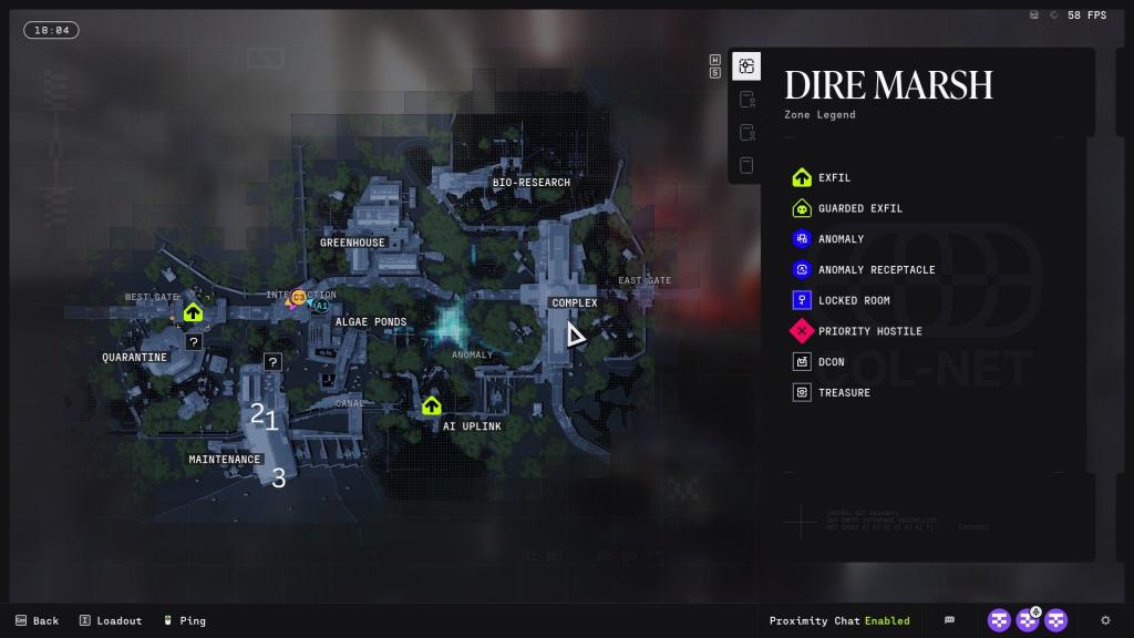 Marked locations