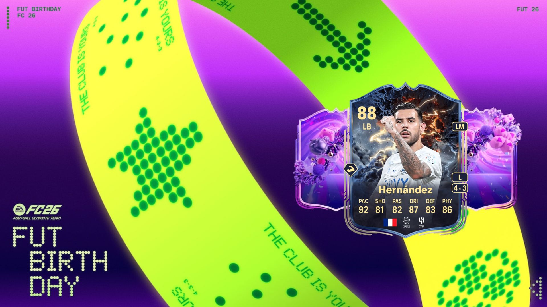 Theo Hernandez Thunderstruck card in FC 26