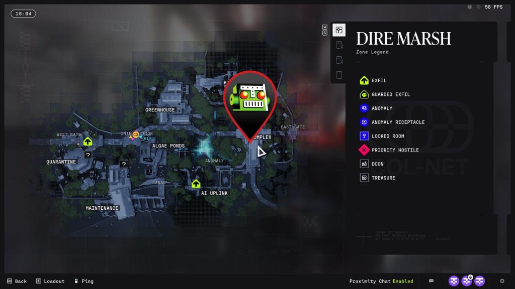 Container location on Complex