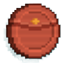 A coin that looks like a red envelope
