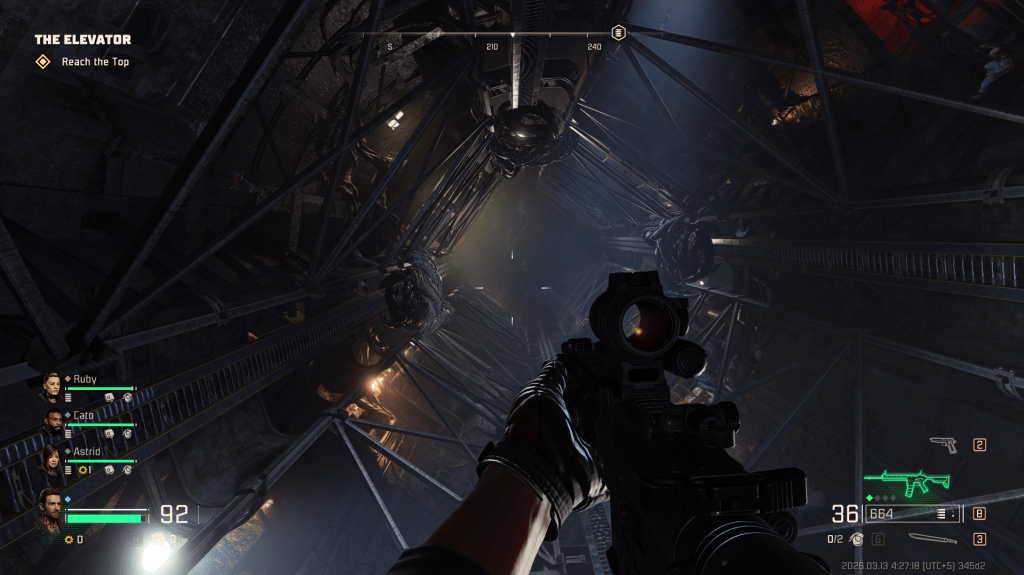 Aiming at the undead in Toxic Commando