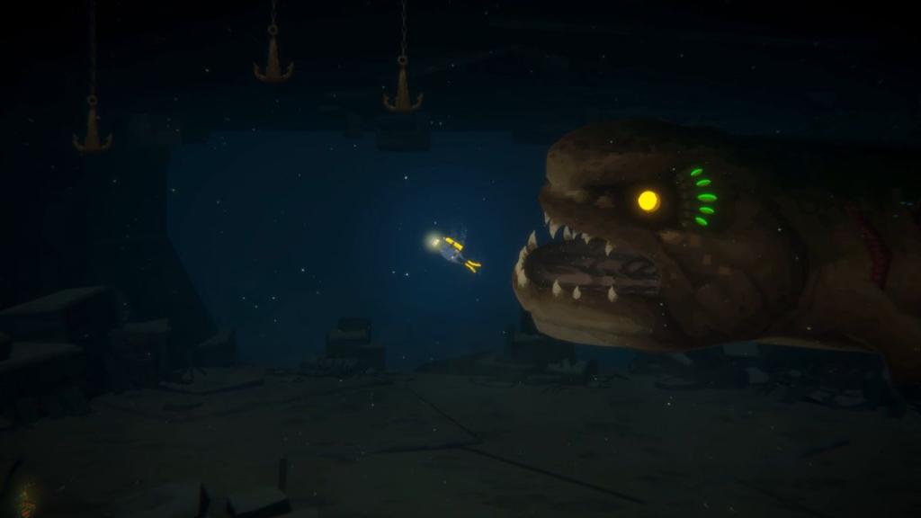The Wolf Eel fight in Dave the Diver.