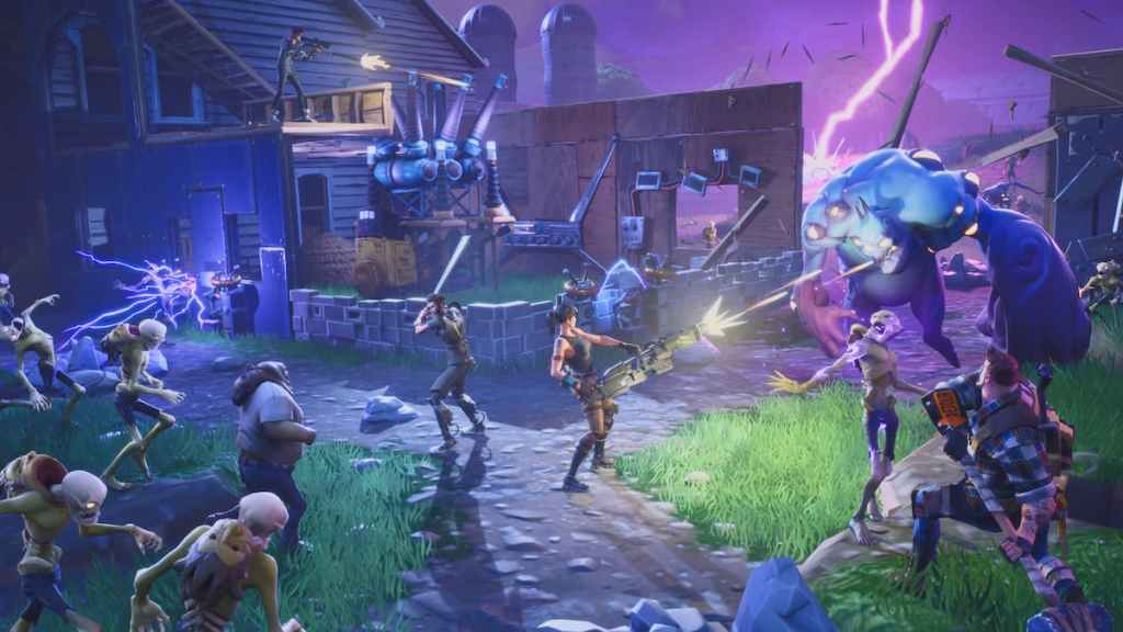 A battle in fortnite save the world