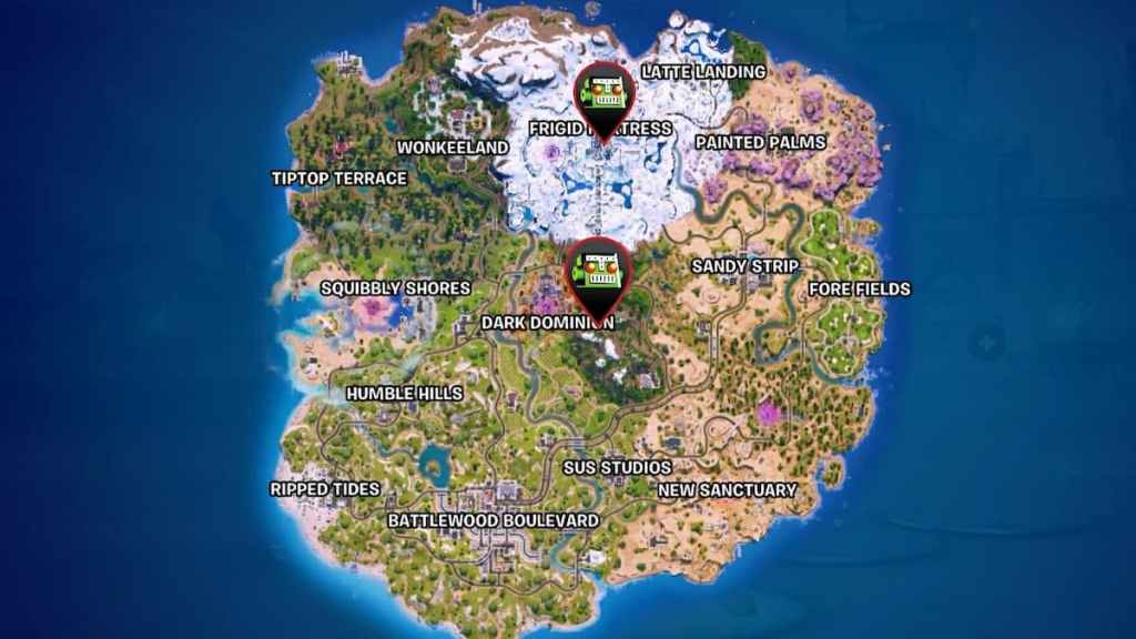 ice king map location in fortnite