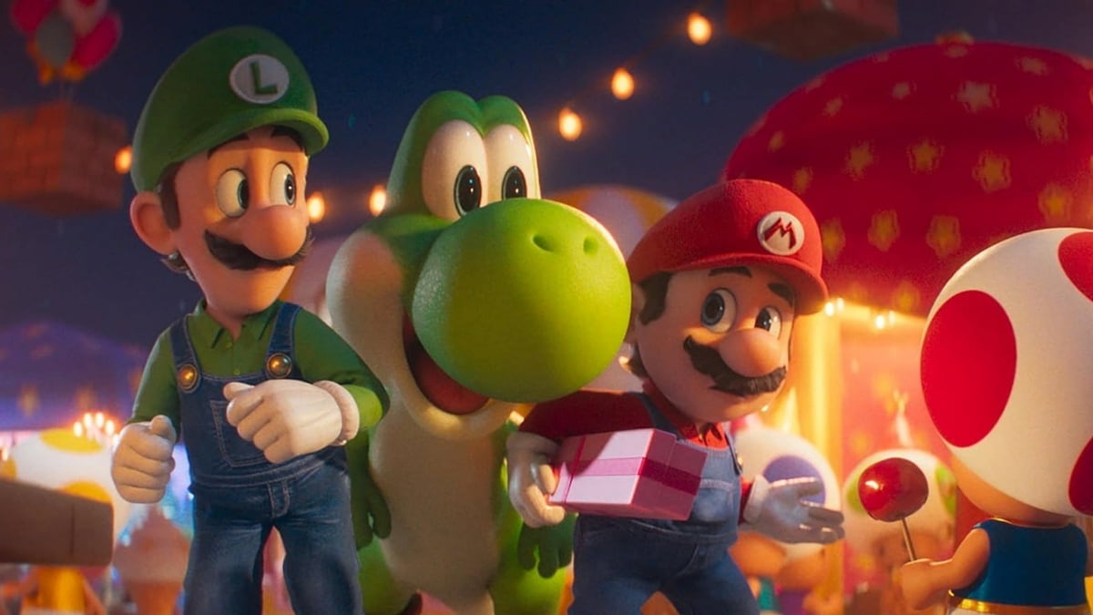 Super Mario Galaxy Movie Luigi Yoshi Mairo Toad