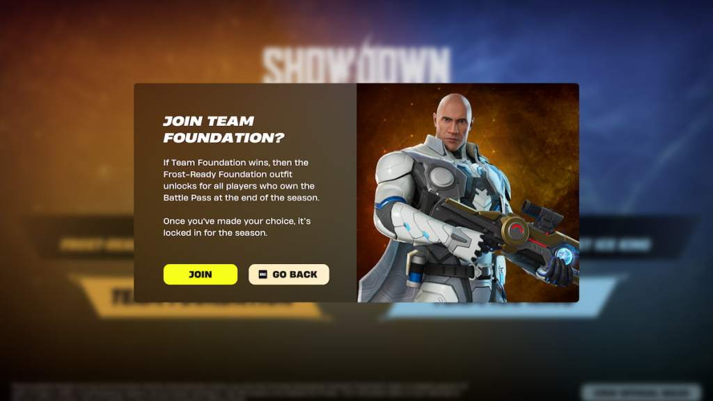 Joining team foundation in fortnite