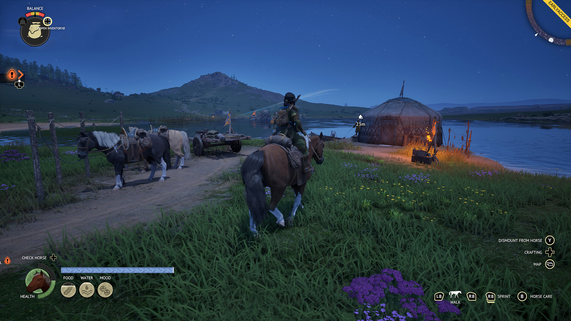 Riding your horse in The Legend of Khiimori