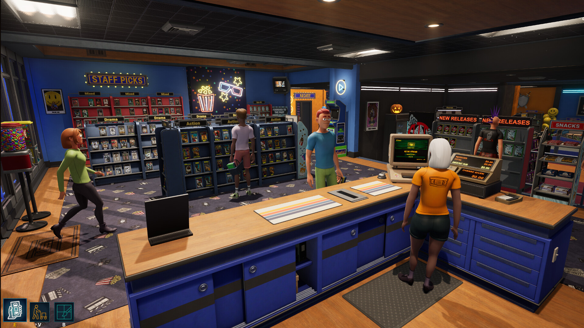 The cash register in Retro Rewind