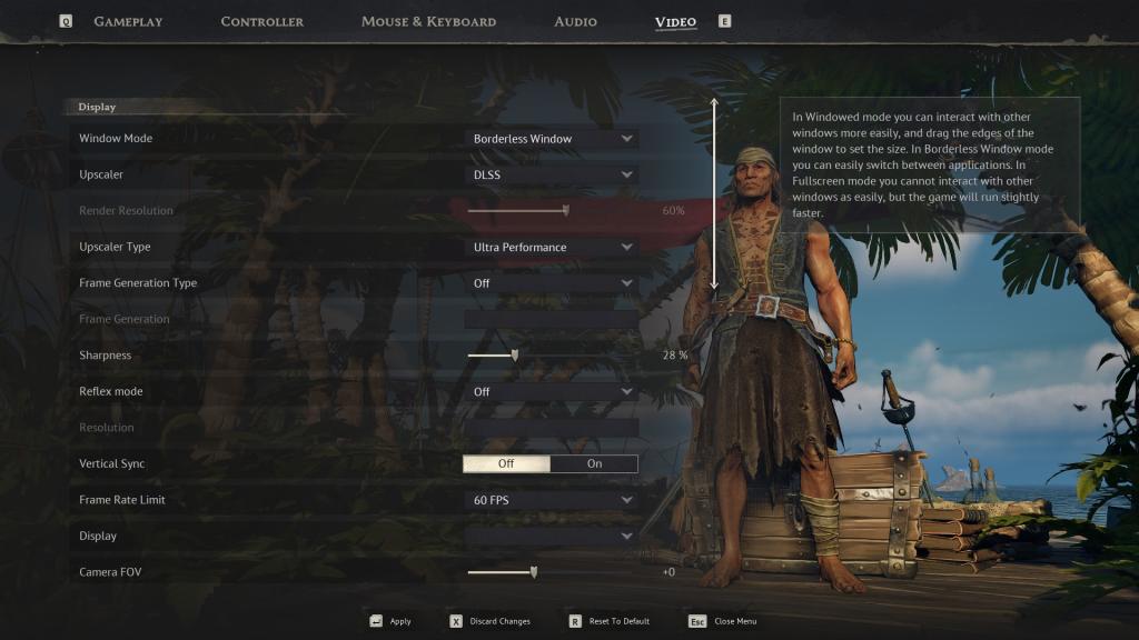 Windrose graphics settings