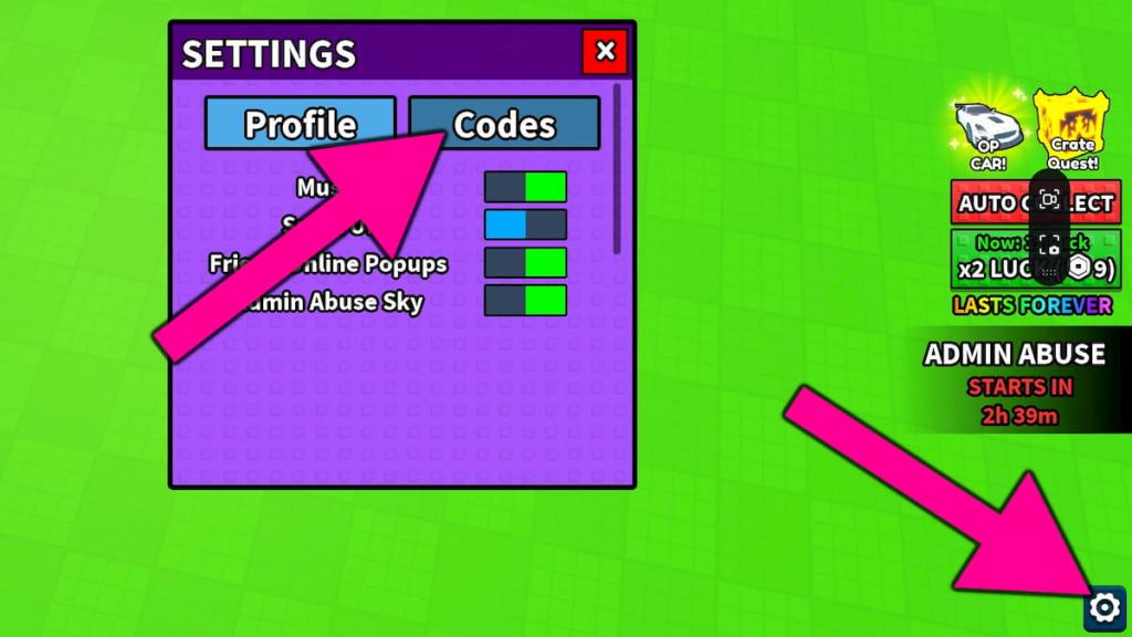 How to redeem Unbox Your Car codes.