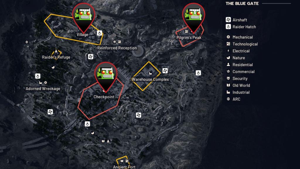 Blue Gate Map