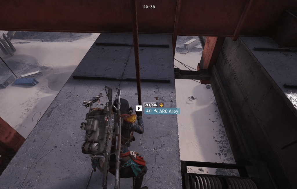 Repairing the crane in ARC Raiders