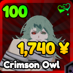 Crimson Owl unit from Re: Rangers X Roblox experience.