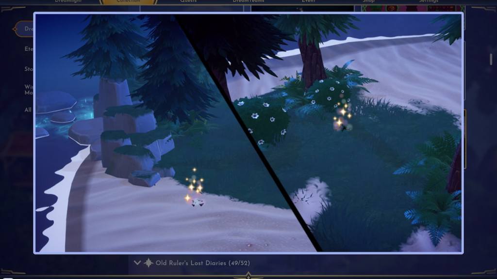 Dig spots on island in disney dreamlight valley