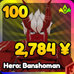 Hero: Banshoman unit from Re: Rangers X Roblox experience.