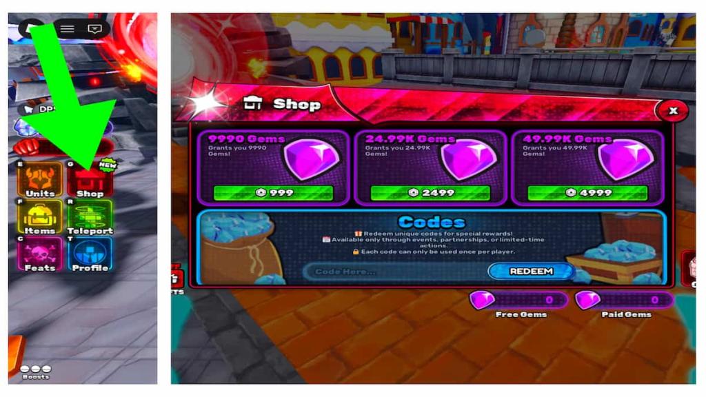 How to redeem WFS codes. 
