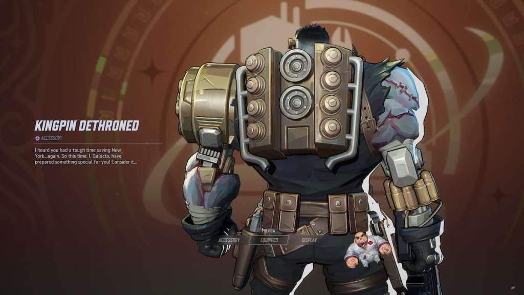 Kingpin accessory on the punisher in marvel rivals