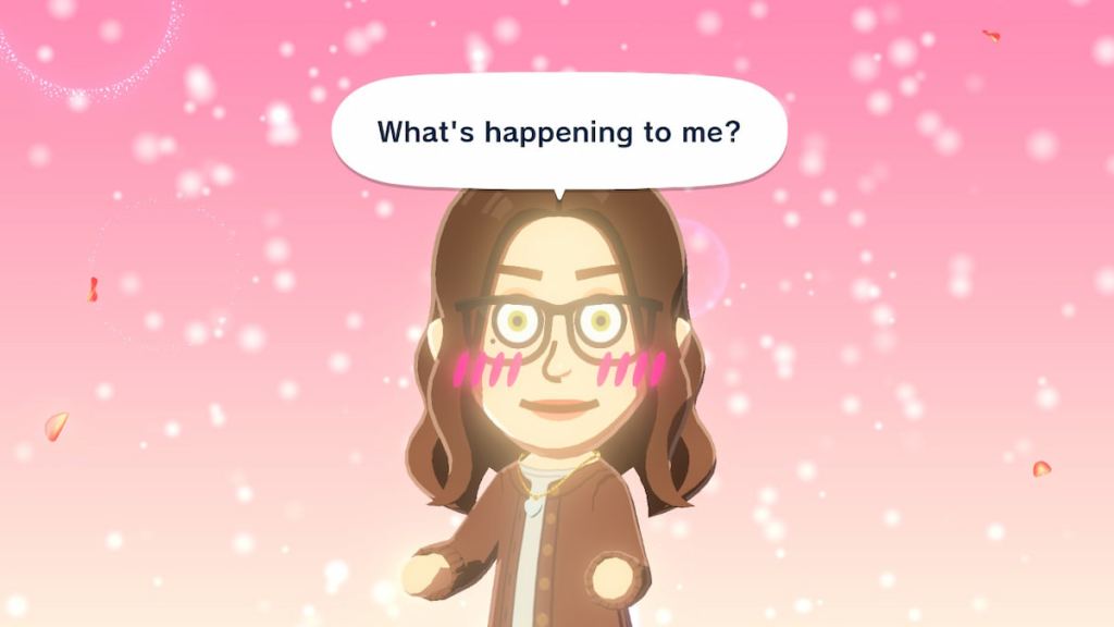 Mii asking what's happening to them as they fall in love in tomodachi life living the dream