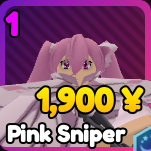 Pink Sniper unit from Re: Rangers X Roblox experience.