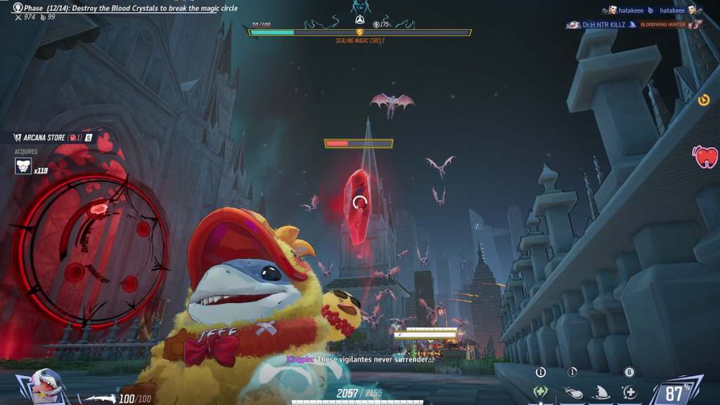 floating red crystal in marvel rivals blood hunt