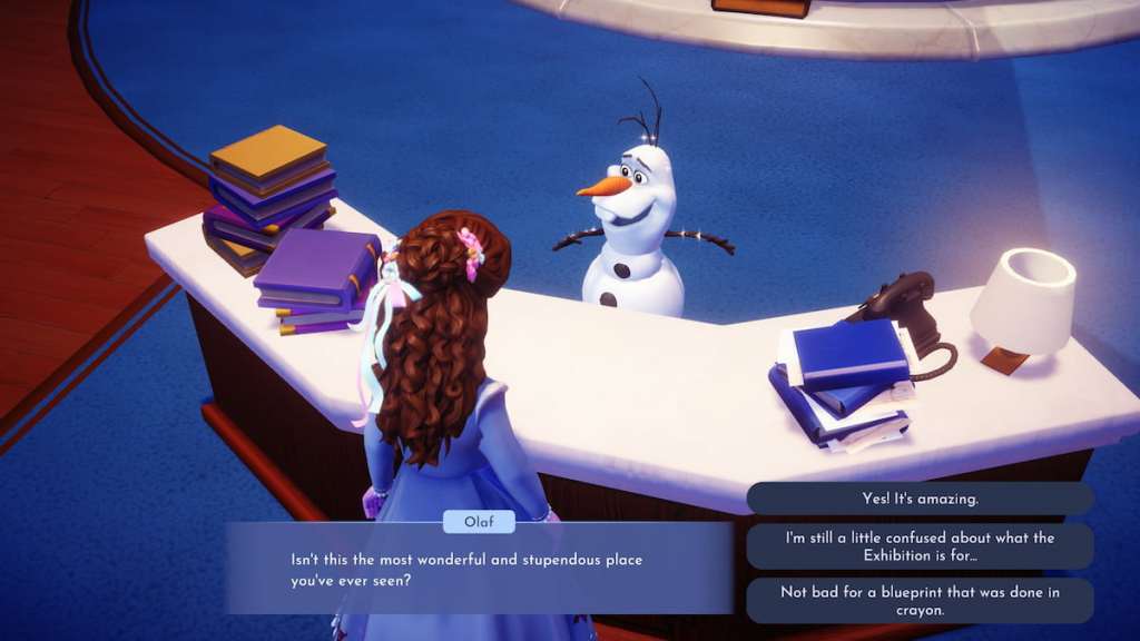 Talking to olaf about museum in DDV