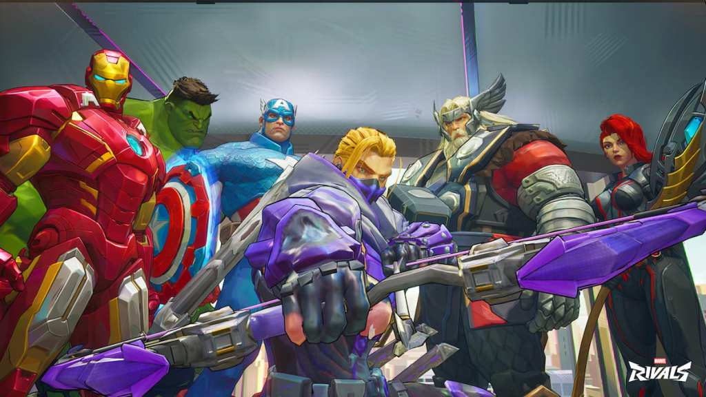 Avengers gathered together for photo op in marvel rivals