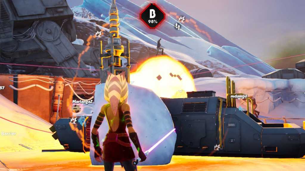 Capturing point almost complete in fortnite