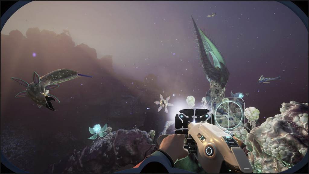 Subnautica 2 diving at night
