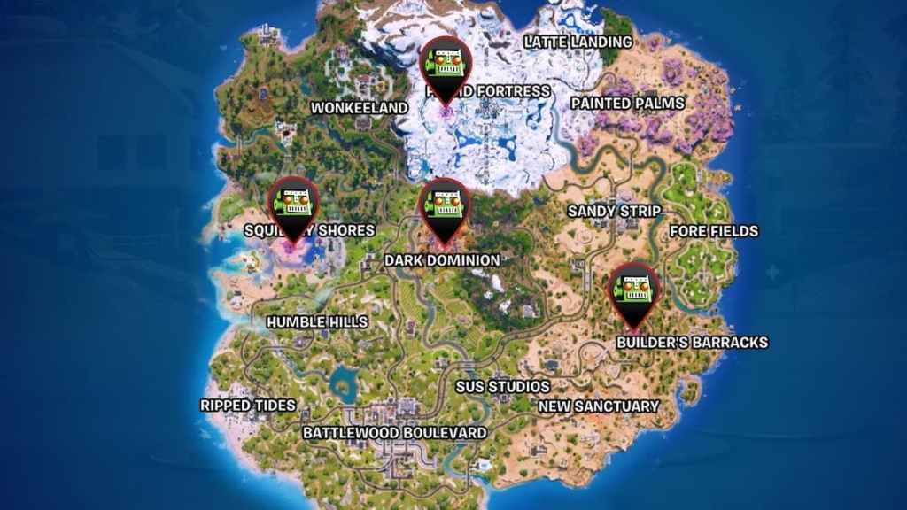 all zero point shard locations in fortnite