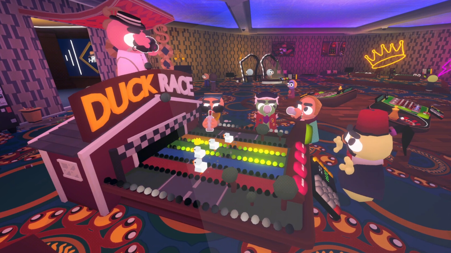 Players playing Duck Race in Gamble with your Friends
