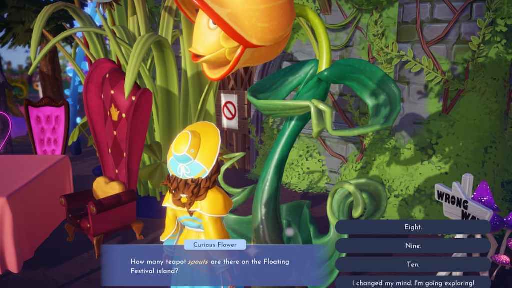 Teapot spout question in disney dreamlight valley
